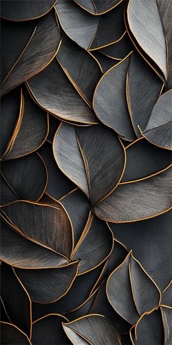 Malen Nach Zahlen Blätter Malen Nach Zahlen Erwachsene schwarzes Gold Malen Nach Zahlen Kinder Anfänger Bastelset mit Rahmen 30x60cm,5D DIY Ölgemälde Kit für Zimmer Deko Wohnzimmer,Geschenke Frauen Malen Nach Zahlen Blätter Malen Nach Zahlen Erwachsene schwarzes Gold Malen Nach Zahlen Kinder Anfänger Bastelset mit Rahmen 30x60cm,5D DIY Ölgemälde Kit für Zimmer Deko Wohnzimmer,Geschenke Frauen von Xeoyenle