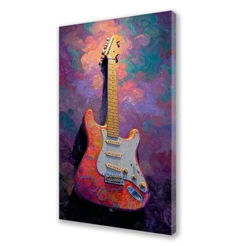 Malen Nach Zahlen Erwachsene Gitarre Malen Nach Zahlen Abstrakt Paint by Numbers für Anfänger,DIY Set Erwachsene,Ölgemälde Leinwand Kit mit Acrylfarben Bastelset,Wand Dekor 70x140 cm Rahmenlos L538 von Xeoyenle