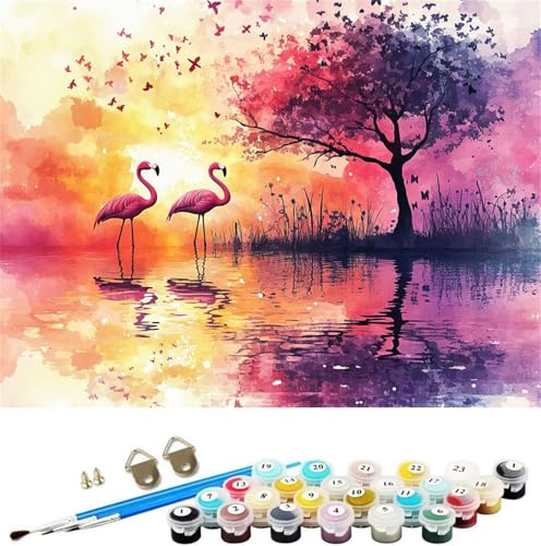 Malen Nach Zahlen Flamingo,Landschaft Malen Nach Zahlen Kinder Anfänger,Malen-Nach-Zahlen ab 7 Jahre Mädchen Geschenke,DIY Ölgemälde Set Pinseln Acrylpigment Leinwan,Wanddeko Wohnzimme 80x100cm M-1165 Malen Nach Zahlen Flamingo,Landschaft Malen Nach Zahlen Kinder Anfänger,Malen-Nach-Zahlen ab 7 Jahre Mädchen Geschenke,DIY Ölgemälde Set Pinseln Acrylpigment Leinwan,Wanddeko Wohnzimme 80x100cm M-1165 von Xeoyenle