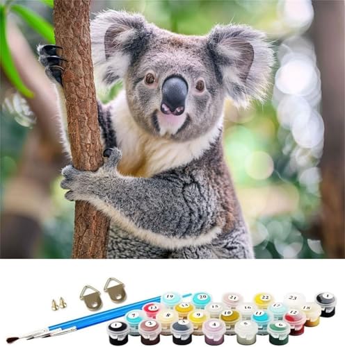 Malen Nach Zahlen Koala,Tier Malen Nach Zahlen Kinder Anfänger,Malen-Nach-Zahlen ab 7 8 9 Jahre Mädchen Geschenke,DIY Ölgemälde Set Pinseln Acrylpigment Leinwan,Home Wanddeko Wohnzimme 60x90cm M-1175 Malen Nach Zahlen Koala,Tier Malen Nach Zahlen Kinder Anfänger,Malen-Nach-Zahlen ab 7 8 9 Jahre Mädchen Geschenke,DIY Ölgemälde Set Pinseln Acrylpigment Leinwan,Home Wanddeko Wohnzimme 60x90cm M-1175 von Xeoyenle