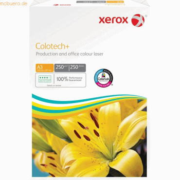 Xerox Kopierpapier Colortech+ weiß 250g/qm A3 VE=250 Blatt von Xerox