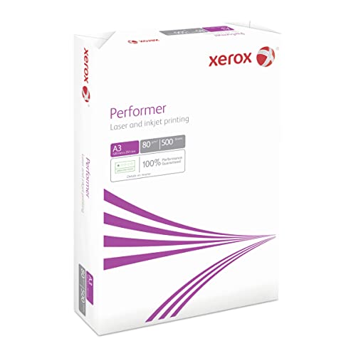 Xerox 003R90569 Performer Kopier-/Drucker-/Universalpapier, DIN A3, 80 g/m², 1 Pack a 500 Blatt, weiß von Xerox