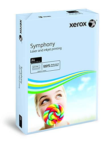Xerox 003R93222 farbiges Druckerpapier Kopierpapier Symphony pastell Din A4, 160 g/m², 250 Blatt pro Pack, blau Xerox 003R93222 farbiges Druckerpapier Kopierpapier Symphony pastell Din A4, 160 g/m², 250 Blatt pro Pack, blau von Xerox