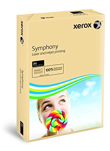 Xerox 003R93962 farbiges Druckerpapier Kopierpapier Symphony pastell Din A4, 80 g/m², 500 Blatt pro Pack, lachs von Xerox