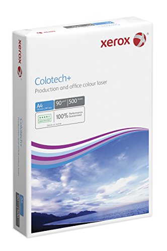 Xerox 003R94641 Colotech+ Premium Farblaserpapier, DIN A4, 90 g/m², 500 Blatt, weiß von Xerox