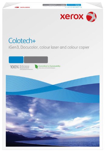 Xerox 003R95842 Colotech mit Premium Farblaserpapier, Druckerpapier, Farbkopierpapier, SRA3 200 g/m² Pack, 250 Blatt, weiß von Xerox