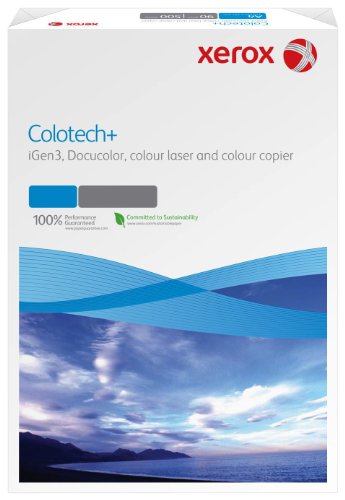 Xerox 003R97554 Colotech+ Premium Farblaser-/Drucker-/Farbkopierpapier, SRA3, 300 g/m², 125 Blatt, weiß von Xerox
