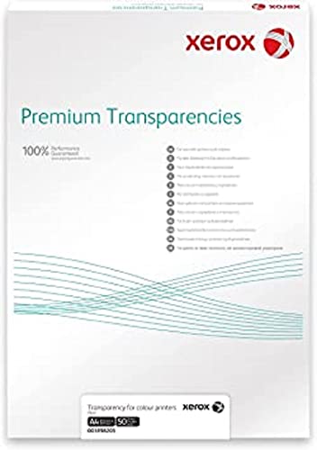 Xerox 003R98203 Premium Universal-Overheadfolie Packung, mit 100 Blatt in DIN A3 für Laser- und Farblaser, klar Xerox 003R98203 Premium Universal-Overheadfolie Packung, mit 100 Blatt in DIN A3 für Laser- und Farblaser, klar von Xerox