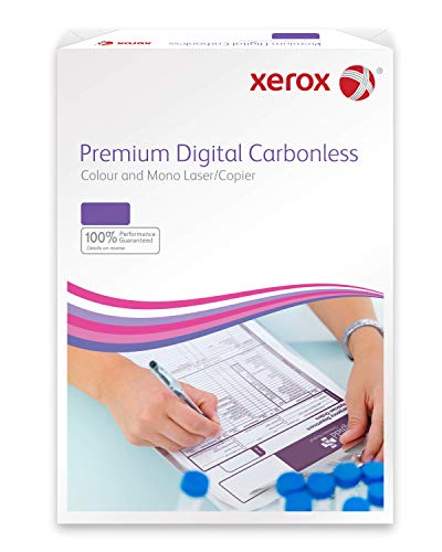 Xerox 003R99111 Premium Digital Selbstdurchschreibepapier, 4 fach-Satz, vorsortiert Pack mit 500 Blatt, weiß/gelb/rosa/blau von Xerox