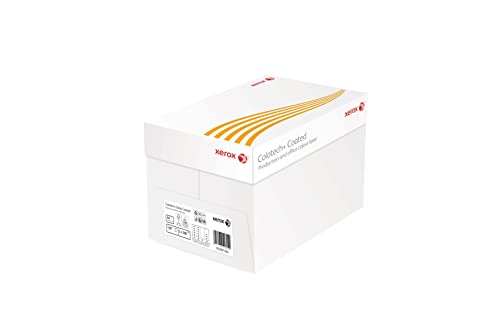 Xerox Colotech+ Gloss, Farblaserpapier weiß, 130g/m², A4, beidseitig glänzend gestrichen - Karton mit 5 Paketen zu 500 Blatt, 003R91604 von Xerox
