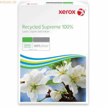 Xerox Kopierpapier Recycled Supreme weiß 80g/qm A3 VE=500 Blatt von Xerox