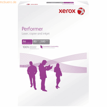 Xerox Kopierpapier Xerox Performer A4 80g/qm weiß VE=500 Blatt von Xerox