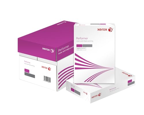 Xerox Performer Multifunktions-Papier, 80 g m², A4, 1 Karton, 5 Packungen, 2.500 Blatt 003R90649 Weiß von Xerox