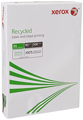 Xerox Recycled Papier 003R91165 - DIN A4 80 g/m² - Kopierpapier für Laserdrucker und Kopierer - aus 100 % Altpapier - 500 Blatt - Grau von Xerox