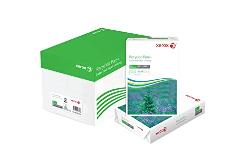 Xerox Recycled Pure+ Papier 003R98756 - DIN A4 80 g/m² - Kopierpapier für Laserdrucker und Kopierer - aus 100% Altpapier - 5er-Pack mit 2500 Blatt - weiß von Xerox