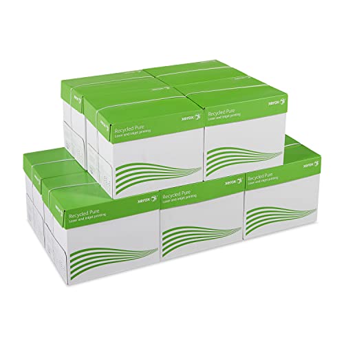 Xerox Recycled Pure Papier 003R98104 - DIN A4 80 g/m² - Kopierpapier für Laserdrucker und Kopierer - aus 100% Altpapier -48 Kartons, 240 Pakete, 120.000 Blatt - weiß Xerox Recycled Pure Papier 003R98104 - DIN A4 80 g/m² - Kopierpapier für Laserdrucker und Kopierer - aus 100% Altpapier -48 Kartons, 240 Pakete, 120.000 Blatt - weiß von Xerox
