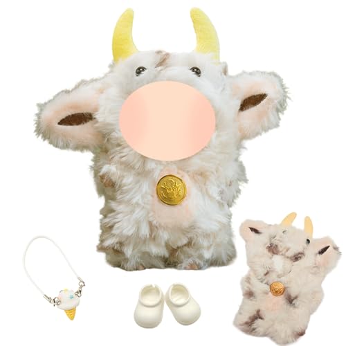 17cm Plüsch Puppe Kleidung Niedliche Puppenkleidung mit Tierelementen Overall Anhänger Schuhe DIY Geschenk für Kinder von Xerteam
