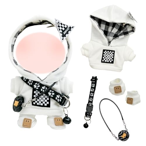 Kleidung für 17cm Puppen, 17cm Sport Puppe Kleidung Zubehör Set mit Weißen Hoodie Socken Schwarze Tasche Sporttasche für Mädchen Geburtstagsgeschenk Keine Puppe Kleidung für 17cm Puppen, 17cm Sport Puppe Kleidung Zubehör Set mit Weißen Hoodie Socken Schwarze Tasche Sporttasche für Mädchen Geburtstagsgeschenk Keine Puppe von Xerteam