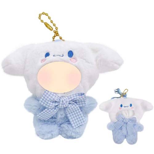 Plüsch Puppen Kleidung for 17cm Plüsch, Blaue Babypuppen Kleidung mit Rosa Bodysuit, 17cm Puppen Outfits, Puppenkleidung, die als Anhänger Verwendet Werden Kann, Geschenk für Mädchen(Ohne Puppe) von Xerteam