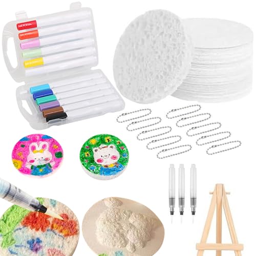 Magic Puffy Paint, DIY Malpapier Kinder Mit 12 Farben Stifte, Foam Texture Painting Paper Aus Umweltfreundlichen Und Ungiftigen Materialien, 3d Drawing Canvas Sponge Für Kinder (B) von Xevinas