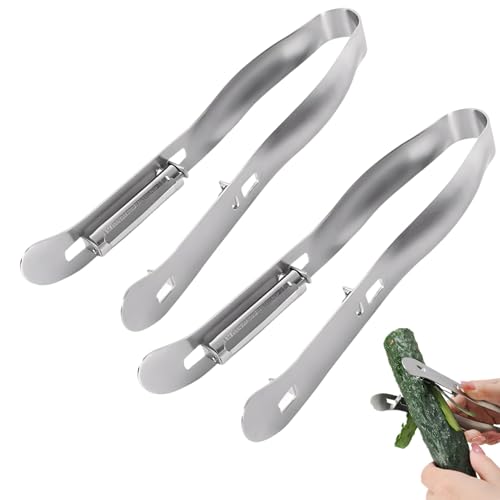 Schäler, Doppelschäler Spargelschäler Aus Hochwertigem Edelstahl, Gemüseschäler Mit Beweglichen Klinge Einfach Zu Reinigen, Spargelschäler Testsieger Für Spargel, Karotten, Zucchini, Auberginen (2stk) Schäler, Doppelschäler Spargelschäler Aus Hochwertigem Edelstahl, Gemüseschäler Mit Beweglichen Klinge Einfach Zu Reinigen, Spargelschäler Testsieger Für Spargel, Karotten, Zucchini, Auberginen (2stk) von Xevinas