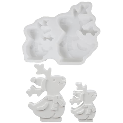 Silikonformen GießFormen Elch, 2pcs Silikonform Weihnachten Elch Weihnachtsdekoration, Wiederverwendbare GießFormen Silikon Gips Zum GießEn, Einfach Zu Reinigen, Ideal FüR Weihnachten Silikonformen GießFormen Elch, 2pcs Silikonform Weihnachten Elch Weihnachtsdekoration, Wiederverwendbare GießFormen Silikon Gips Zum GießEn, Einfach Zu Reinigen, Ideal FüR Weihnachten von Xevinas