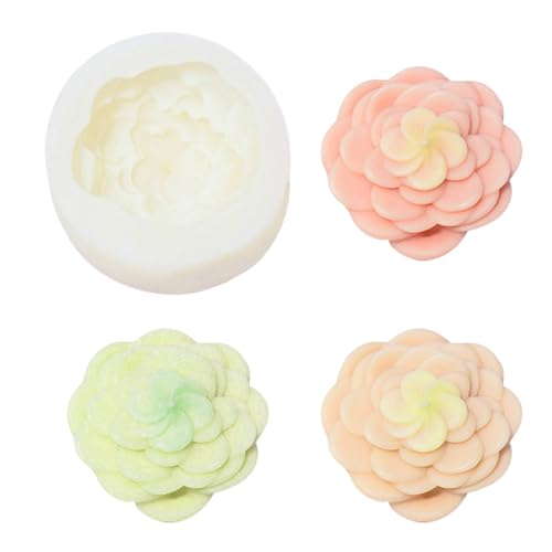 Silikonformen Gießformen, Blumen Silikonform Kerzenhalter Elastischem Und Langlebigem, Gießformen Silikon Blumenkerzenhalter Gips Zum Gießen Gießformen Gips Für Stabkerzen Und Teelichter (B) von Xevinas