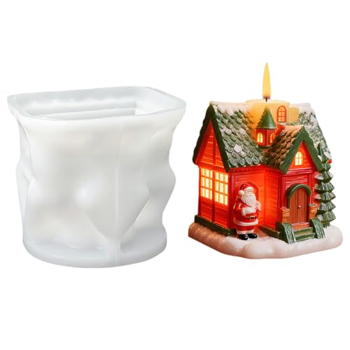 Silikonformen Gießformen Häuser, 3D Silikonform Häuser Gießformen Silikon, DIY Gießform Weihnachten Gipsformen Zum Gießen Kerzenhalter Häuser, Gibs Gießform Für Handwerk Duftkerzenherstellung (A) Silikonformen Gießformen Häuser, 3D Silikonform Häuser Gießformen Silikon, DIY Gießform Weihnachten Gipsformen Zum Gießen Kerzenhalter Häuser, Gibs Gießform Für Handwerk Duftkerzenherstellung (A) von Xevinas