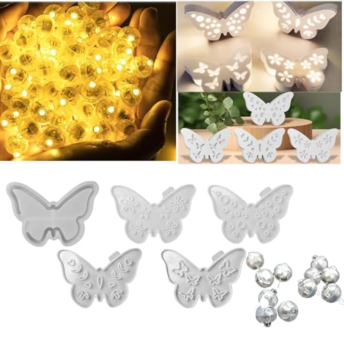 Silikonformen Gießformen Ostern, 5 Stück Silikonform Schmetterling, Gießformen Silikon, Silikonfo-rmen Gießform-en Frühling Ostern, Schmetterling Gips Zum Gießen Gießform Für Handwerk Silikonformen Gießformen Ostern, 5 Stück Silikonform Schmetterling, Gießformen Silikon, Silikonfo-rmen Gießform-en Frühling Ostern, Schmetterling Gips Zum Gießen Gießform Für Handwerk von Xevinas
