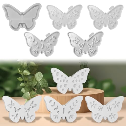 Silikonformen Gießformen Ostern, 5 Stück Silikonform Schmetterling, Gießformen Silikon, Silikonfo-rmen Gießform-en Frühling Ostern, Schmetterling Gips Zum Gießen Gießform Für Handwerk Silikonformen Gießformen Ostern, 5 Stück Silikonform Schmetterling, Gießformen Silikon, Silikonfo-rmen Gießform-en Frühling Ostern, Schmetterling Gips Zum Gießen Gießform Für Handwerk von Xevinas