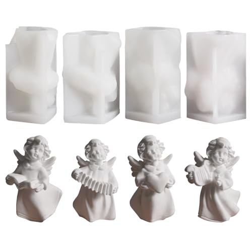 Silikonformen Gießformen Weihnachten, 3D Silikonform Engel Gibs Zum Gießen, Gießformen Silikon Wiederverwendbar Engel Kerzenform Silikon, Gießform Weihnachten Für Tortendeko, Schokolade, Seife (SET) Silikonformen Gießformen Weihnachten, 3D Silikonform Engel Gibs Zum Gießen, Gießformen Silikon Wiederverwendbar Engel Kerzenform Silikon, Gießform Weihnachten Für Tortendeko, Schokolade, Seife (SET) von Xevinas
