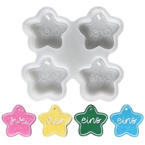 Silikonformen Gießformen Weihnachten, 4 Stück Gießform Weihnachten Anhänger, Gießformen Silikon Stern Weihnachtsbaum, Gipsformen Zum Gießen Anhänger G-ießformen Gips Weihnachtsdeko Silikonformen Gießformen Weihnachten, 4 Stück Gießform Weihnachten Anhänger, Gießformen Silikon Stern Weihnachtsbaum, Gipsformen Zum Gießen Anhänger G-ießformen Gips Weihnachtsdeko von Xevinas