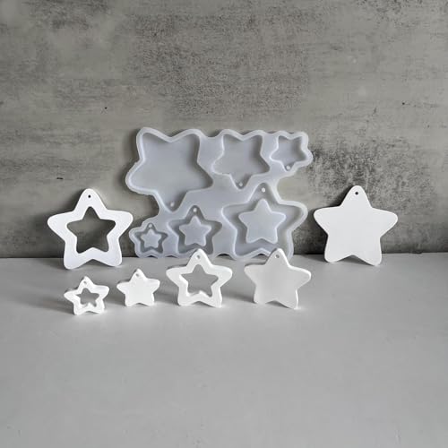 Silikonformen Gießformen Weihnachten, 6 Stück Gießform Weihnachten Anhänger, Gießformen Silikon Stern, Gipsformen Zum Gießen Anhänger G-ießformen Gips Weihnachtsdeko Silikonformen Gießformen Weihnachten, 6 Stück Gießform Weihnachten Anhänger, Gießformen Silikon Stern, Gipsformen Zum Gießen Anhänger G-ießformen Gips Weihnachtsdeko von Xevinas