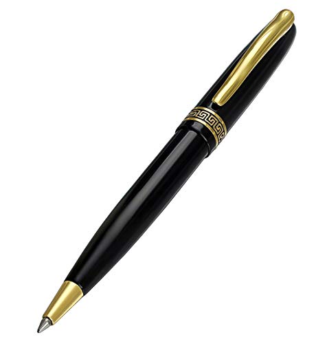 Xezo Phantom Kugelschreiber mit mittelgroßer Mine, schwarz emailliert, 18-karätig vergoldet mit Drehmechanik Xezo Phantom Kugelschreiber mit mittelgroßer Mine, schwarz emailliert, 18-karätig vergoldet mit Drehmechanik von Xezo