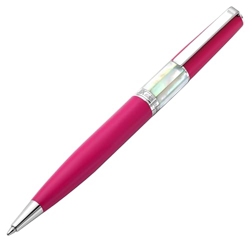 Xezo Speed Master Twist Kugelschreiber, Mittlere Spitze. Mattes Kirschfuchsia mit Weißer Mutterperle. Verchromt. Leichter Messingkörper. Keiner gleicht dem Anderen Xezo Speed Master Twist Kugelschreiber, Mittlere Spitze. Mattes Kirschfuchsia mit Weißer Mutterperle. Verchromt. Leichter Messingkörper. Keiner gleicht dem Anderen von Xezo