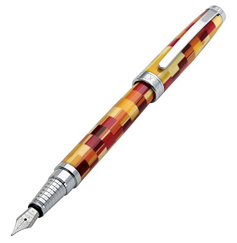 Xezo Urbanite Füllfederhalter, Retro-Stil, Serialisiert, mittelgroß, Rot Xezo Urbanite Füllfederhalter, Retro-Stil, Serialisiert, mittelgroß, Rot von Xezo