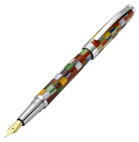 Xezo Urbanite II Füllfederhalter, mittlere Feder. Jazzig multicolor Farbe mit Chromüberzug. Handgefertigt, limitierte Auflage, nummeriert Xezo Urbanite II Füllfederhalter, mittlere Feder. Jazzig multicolor Farbe mit Chromüberzug. Handgefertigt, limitierte Auflage, nummeriert von Xezo
