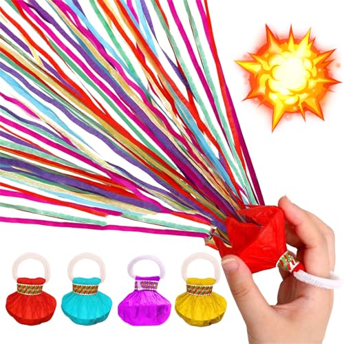 Bunte Luftschlangen, Party-Dekorationen, 30 Farben, Regenbogen-Handwurf, Luftschlangen, Papier-Popper, keine Unordnung, Krepppapier, Luftschlangen, Konfetti für Neujahr, Geburtstag, Hochzeit, Karneval von Xheanyu