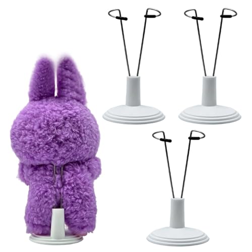 Verstellbarer Puppenständer für Labu, Puppenständer, weiße Halterung, Puppenstütze für Modelle, tragbarer Teddybär-Spielzeugständer für Zuhause, Büro, Schreibtisch, Bücherregal, Präsentationshalter, 3 Verstellbarer Puppenständer für Labu, Puppenständer, weiße Halterung, Puppenstütze für Modelle, tragbarer Teddybär-Spielzeugständer für Zuhause, Büro, Schreibtisch, Bücherregal, Präsentationshalter, 3 von Xheanyu