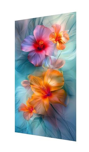 Diamond Painting Blume Diamant Painting Bilder Erwachsene, 5D Diamond-painting Einfachheit Malen Nach Zahle Kinder Anfänger, DIY Mosaikherstellung Basteln Mädchen, Deko Wohnzimmer 220x100cm X2-1187 von Xhgtehng