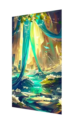 Diamond Painting Erwachsene Groß XXL 100x50cm,Diamant Painting Bilder Abstrakt Diamant Paintings Kinder Blume,DIY Runder Vollbohrer Diamanten Malerei Stickerei Kreuzstich Bastelset,Zimmer Deko X2-1124 von Xhgtehng
