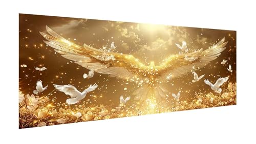 Diamond Painting Erwachsene Groß XXL 140x70cm, Diamant Painting Bilder Phönix Diamant Paintings Kinder Weiße Taube, DIY Runder Vollbohrer Diamanten Malerei Kreuzstich Bastelset, Zimmer Deko X2-96 von Xhgtehng