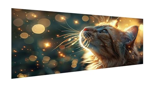 Diamond Painting Erwachsene Groß XXL 160x80cm, Diamant Painting Bilder Tier Diamant Paintings Kinder Katze, DIY Runder Vollbohrer Diamanten Malerei Stickerei Kreuzstich Bastelset, Zimmer Deko X2-92 von Xhgtehng