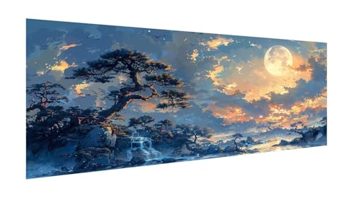 Diamond Painting Erwachsene Groß XXL 160x80cm,Diamant Painting Bilder Baum Diamant Paintings Kinder Landschaft,DIY Runder Vollbohrer Diamanten Malerei Stickerei Kreuzstich Bastelset,Zimmer Deko X2-120 von Xhgtehng