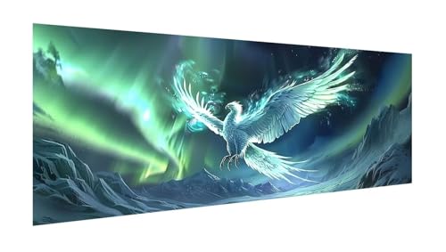 Diamond Painting Erwachsene Groß XXL 20x10cm, Diamant Painting Bilder Aurora Diamant Paintings Kinder Phönix, DIY Runder Vollbohrer Diamanten Malerei Stickerei Kreuzstich Bastelset, Zimmer Deko X2-106 von Xhgtehng