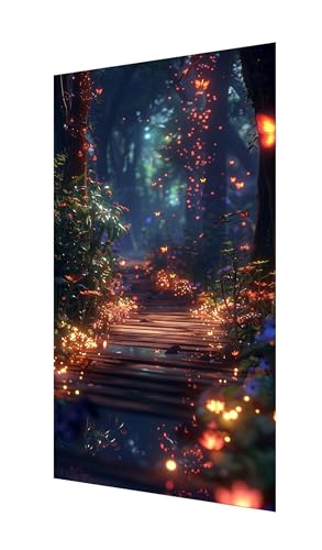 Diamond Painting Erwachsene Groß XXL 220x100cm, Diamant Painting Bilder Wald Diamant Paintings Kinder Schmetterling, DIY Runder Vollbohrer Diamanten Malerei Kreuzstich Bastelset, Zimmer Deko X2-1184 von Xhgtehng