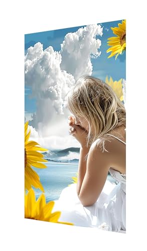 Diamond Painting Erwachsene Groß XXL 220x100cm,Diamant Painting Bilder Frau Diamant Paintings Kinder Wolken,DIY Runder Vollbohrer Diamanten Malerei Stickerei Kreuzstich Bastelset,Zimmer Deko X2-1108 von Xhgtehng