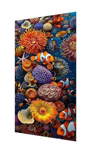 Diamond Painting Erwachsene Groß XXL 220x100cm,Diamant Painting Bilder Koralle Diamant Paintings Kinder Fisch,DIY Runder Vollbohrer Diamanten Malerei Stickerei Kreuzstich Bastelset,Zimmer Deko X2-1172 von Xhgtehng