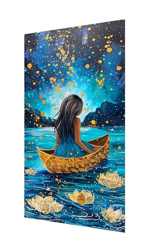 Diamond Painting Erwachsene Groß XXL 220x100cm,Diamant Painting Bilder Mädchen Diamant Paintings Kinder Boot,DIY Runder Vollbohrer Diamanten Malerei Stickerei Kreuzstich Bastelset,Zimmer Deko X2-1102 von Xhgtehng