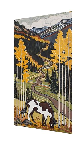 Diamond Painting Erwachsene Groß XXL 60x30cm, Diamant Painting Bilder Baum Diamant Paintings Kinder Pferd, DIY Runder Vollbohrer Diamanten Malerei Stickerei Kreuzstich Bastelset, Zimmer Deko X2-1118 von Xhgtehng